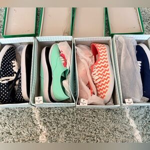 Bundle of Four Vibrant Sneakers Size 7